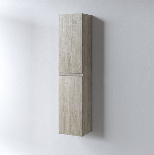 Martin Omega 35 Στήλη Μπάνιου Τοίχου 35x32x160cm Δρυς