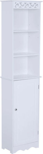 HomCom 834-198 Στήλη Μπάνιου Δαπέδου 40x23x160cm Λευκή HomCom 834-198 Στήλη Μπάνιου Δαπέδου 40x23x160cm Λευκή