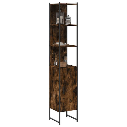 vidaXL 842473 Bathroom Column Cabinet Floor 33x33x185.5cm Oak