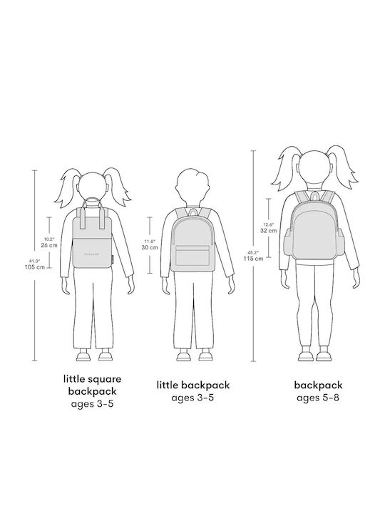 A Little Lovely Company School Backpack Kindergarten Pink With Water Bottle Holder 16 Litre