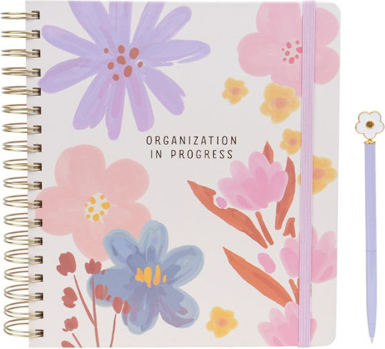 Diary Tri-Coastal Weekly 18-Month August 2026 January 2028 Flowers