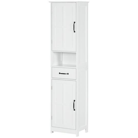 Kleankin 834-570V80WT Στήλη Μπάνιου Δαπέδου 40x30x164cm Λευκή Kleankin 834-570V80WT Στήλη Μπάνιου Δαπέδου 40x30x164cm Λευκή
