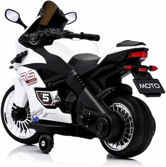 Kids Ride-On Motorbike Electric 6 Volt White