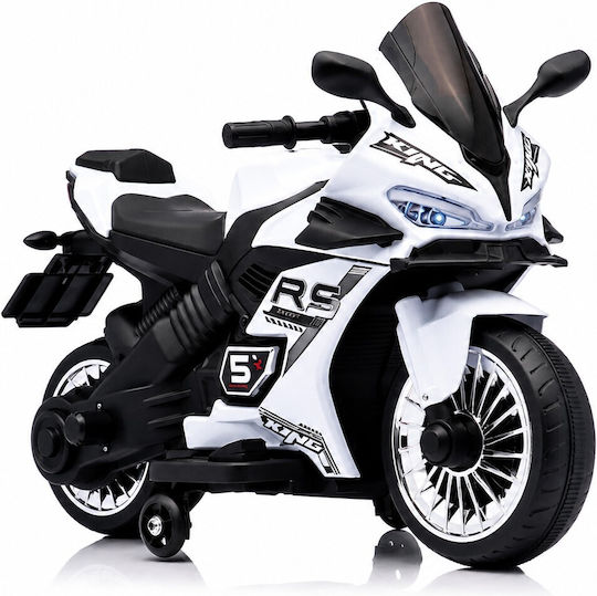 Kids Ride-On Motorbike Electric 6 Volt White