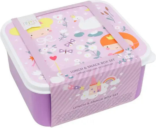 A Little Lovely Company Plastic Kids' Dinner Set