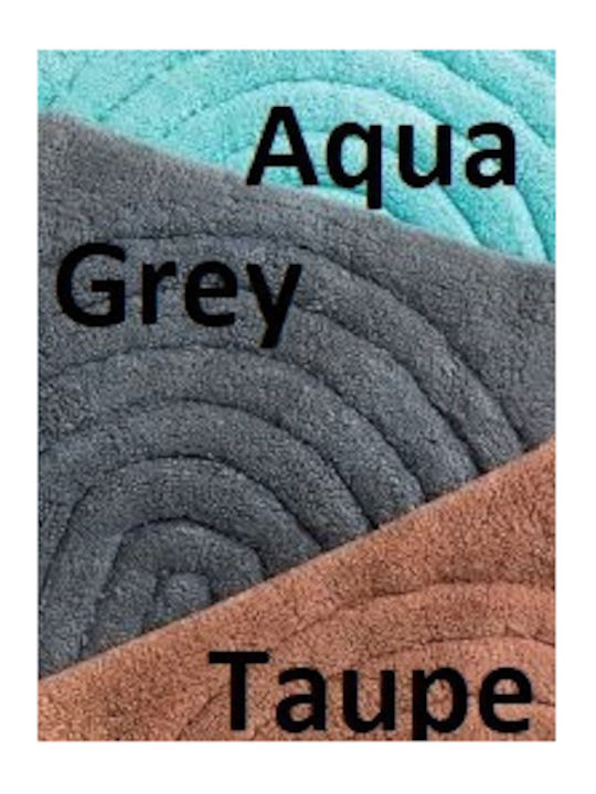 Palamaiki Πατάκι Μπάνιου Βαμβακερό Oren Grey 50x80εκ.