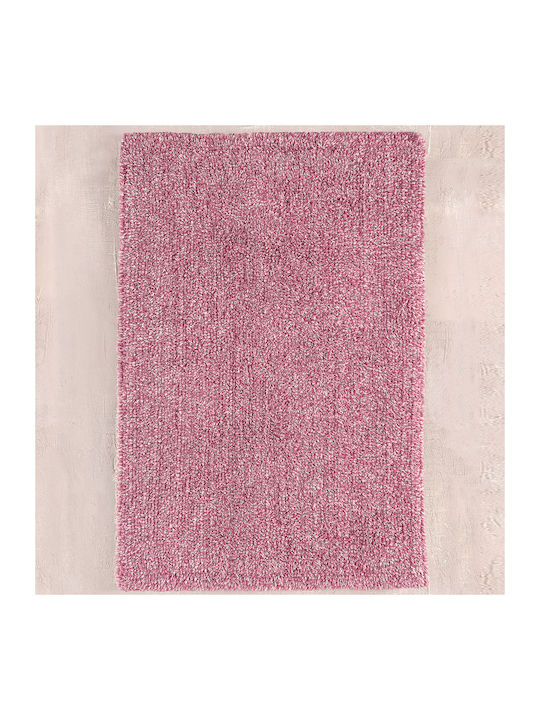 Rythmos Bath Mat Cotton 120-200-205 Pink-White 50x80cm