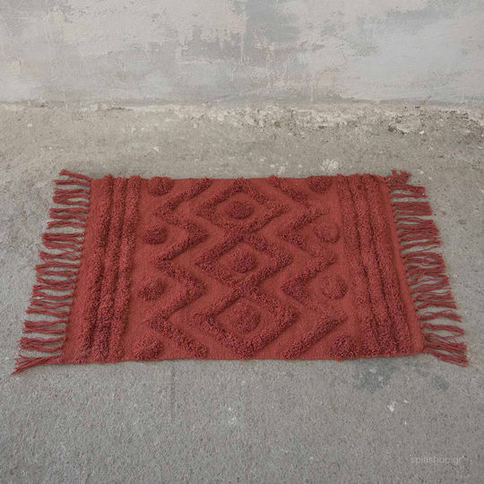 Nima Πατάκι Μπάνιου Βαμβακερό Enzo 25846 Terracotta 70x110εκ.