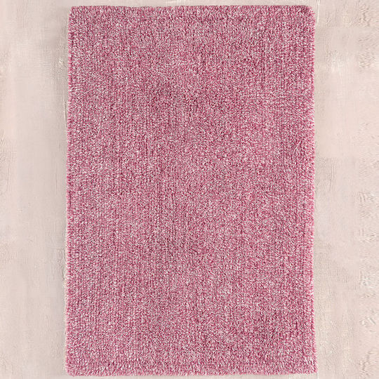 Rythmos Badematten Baumwoll Ρosa-weiß 50x80cm
