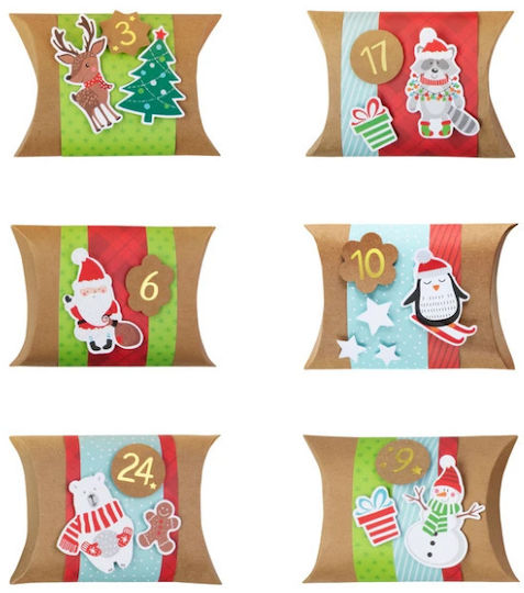 Party Pal Adventskalender 24 Stück Kissen Selbstgemacht