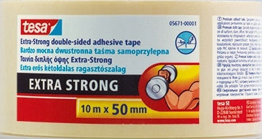 Tesa Extra Strong Αυτοκόλλητη Αφρώδης Αντιολισθητική Ταινία Γκρι 10mx50mm 2τμχ