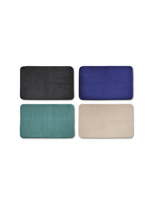 Down Town Home Rutschfest Badematte Synthetisch,Polyester/Cotton/Leather Rechteckig Welsoft 60-0301 Beige 50x80cm