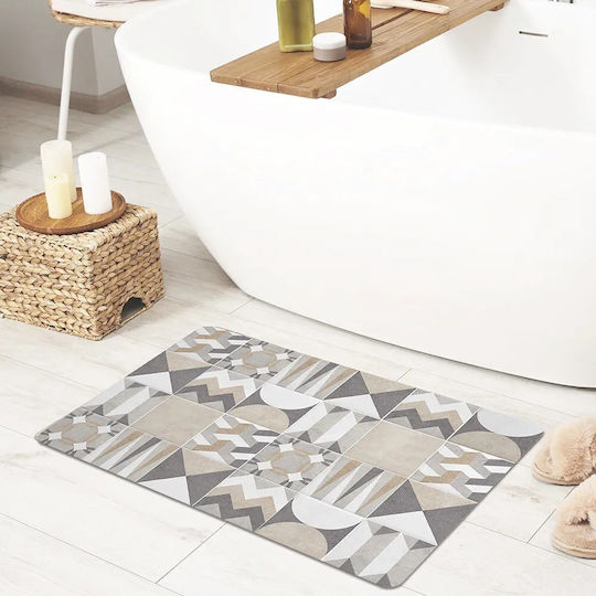 Ango Πατάκι Μπάνιου 85107 Grey-beige 40x60εκ. Ango Πατάκι Μπάνιου 85107 Grey-beige 40x60εκ.