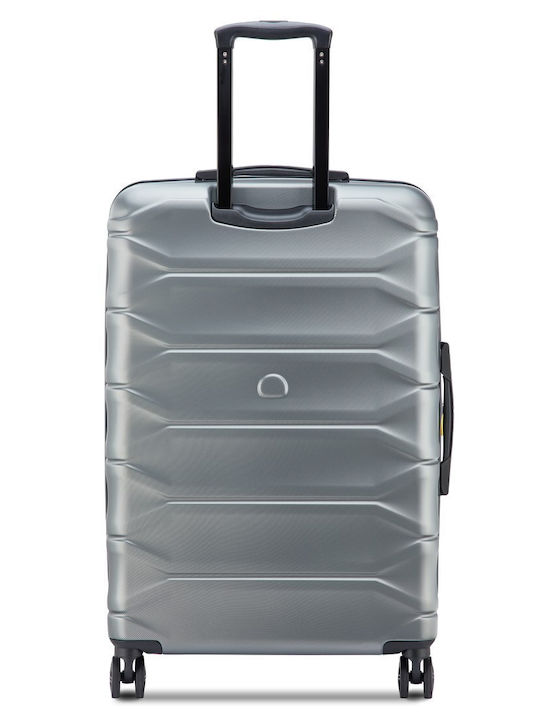 Delsey Meteor Μεγάλη Βαλίτσα Ταξιδίου Σκληρή Graphite Ύψους 76εκ.