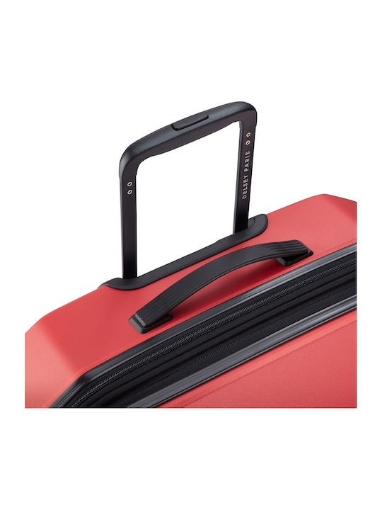 Delsey Anvers Μεγάλη Βαλίτσα Ταξιδίου Intense Red Ύψους 75.5εκ.