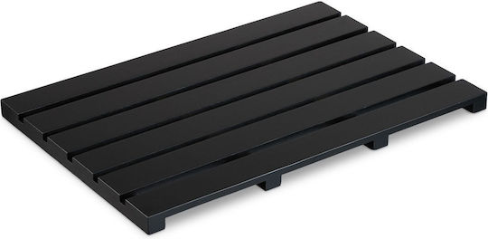 Relaxdays Covoraș De Baie Din Lemn 10048738 Negru 54x36cm Relaxdays Covoraș De Baie Din Lemn 10048738 Negru 54x36cm