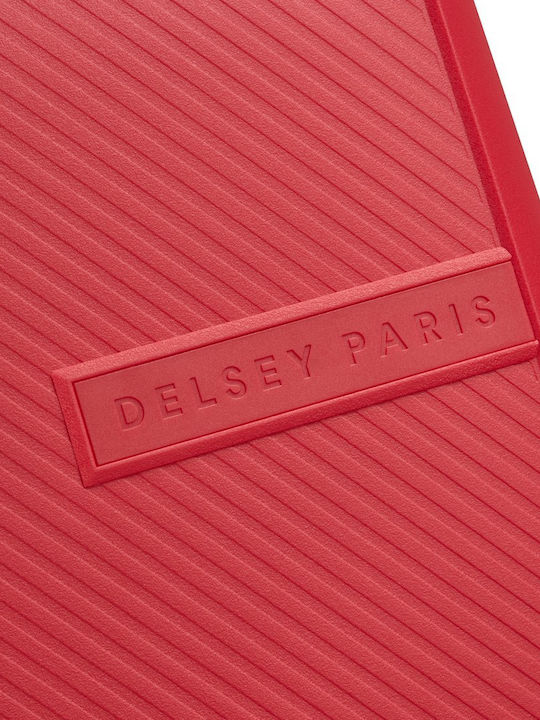 Delsey Anvers Куфар за Пътуване Ръчен Багаж Интензивно Червен Височина 55см