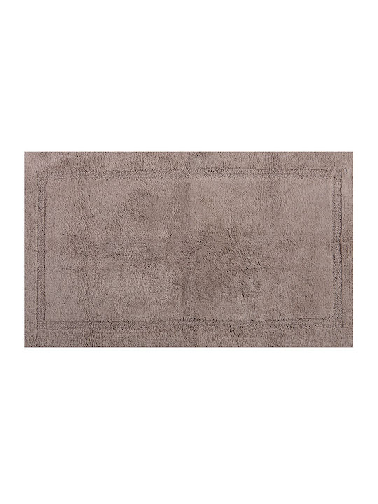 Nef-Nef Homeware Rutschfest Badematte Baumwolle Rechteckig Aegean 035274 Mocca -1168 70x120cm