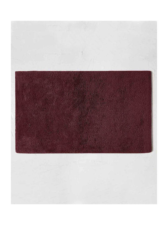 Fieldcrest Bath Mat Cotton Ultra Soft Bordeaux 53x86cm