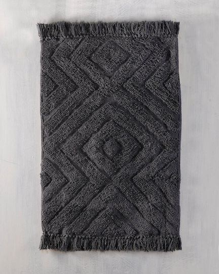 Rythmos Bath Mat Cotton Verona Anthracite 50x80cm