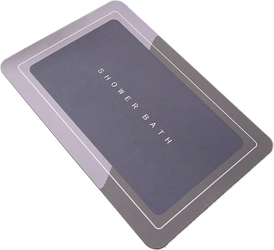 Πατάκι Μπάνιου ZE1AG93QWS47B Grey, Purple 60x40εκ.