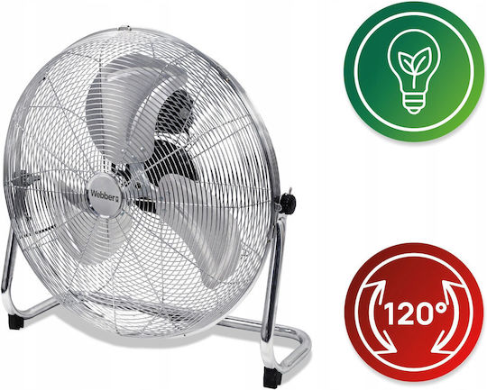 Webber Ανεμιστήρας Δαπέδου 80W Διαμέτρου 40cm Λευκός