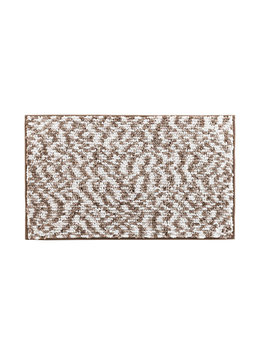 Kipper Πατάκι Μπάνιου Friza Sand-brown 45x75εκ.