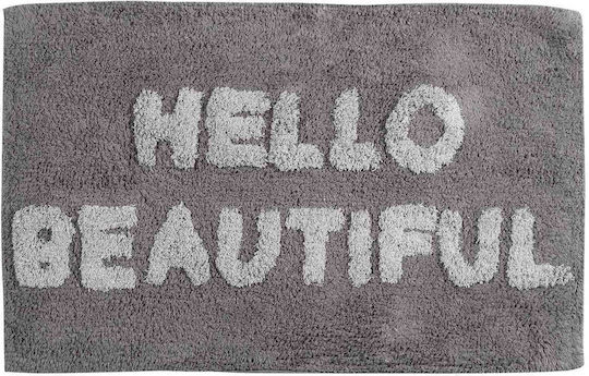 Das Home Bath Mat Cotton 0672 420750800672 Gray 50x80cm