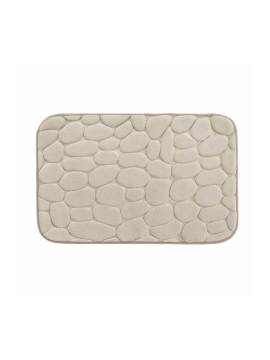 U10 Thizy Rutschfest Badematte Mikrofaser Rechteckig 1801981 Taupe 50x80cm