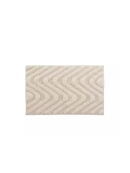 Nef-Nef Homeware Non-Slip Bath Mat Cotton James Ecru 50x80cm