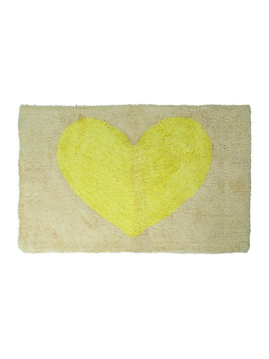San Lorentzo Badematte Baumwolle Rechteckig 3002Α Beige 50x80cm