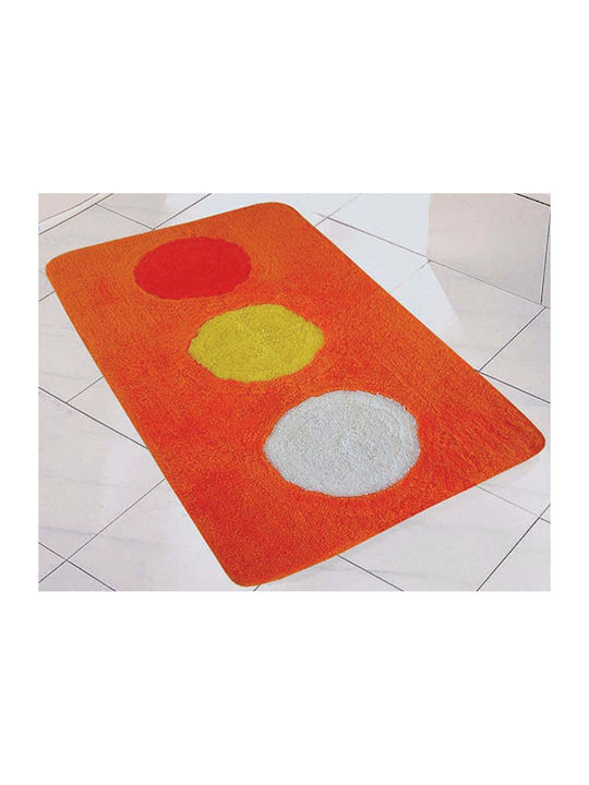 San Lorentzo Bath Mat Color Moon 1557ORA Orange 50x80cm