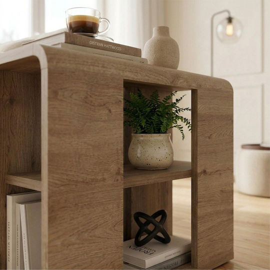 Правоъгълна Странична Маса Colia Дървена Sepet Oak Ш58xД25xВ50см