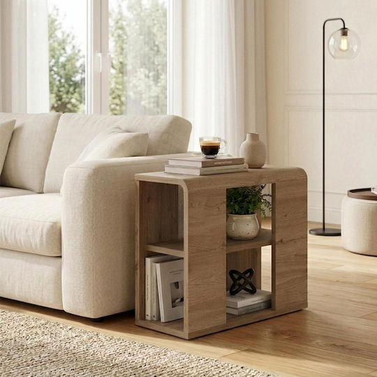 Правоъгълна Странична Маса Colia Дървена Sepet Oak Ш58xД25xВ50см