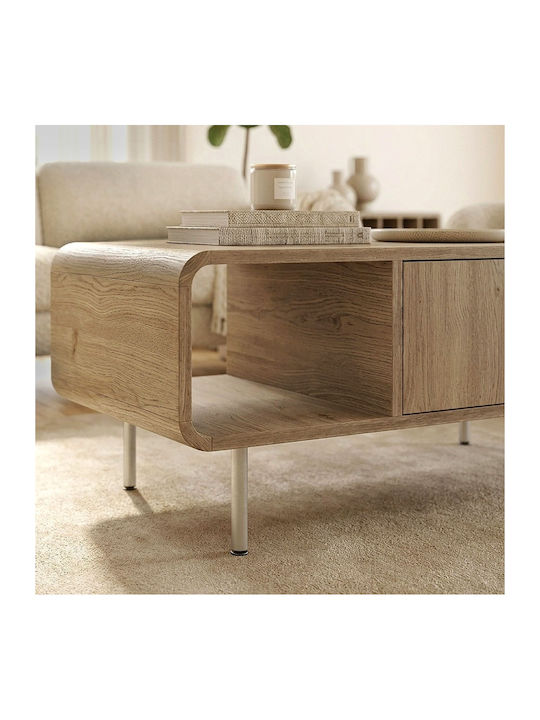 Rectangular Central Coffee Table Colia Wooden Sepet Oak L90xW60xH40.4cm