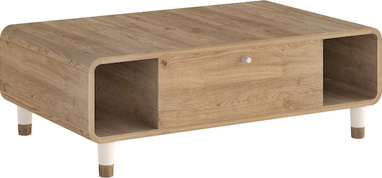 Rectangular Central Coffee Table Doro Wooden Sepet Oak L100xW60xH34.6cm