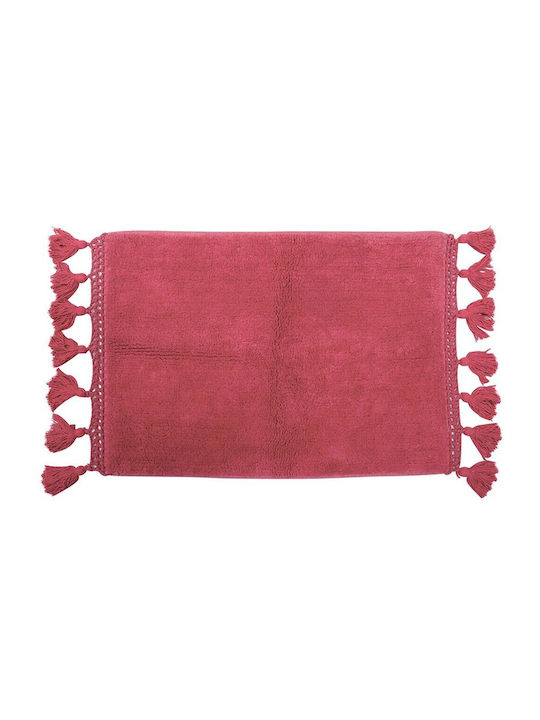Das Home Bath Mat Cotton 0528 420750700528 Fuchsia 50x70cm
