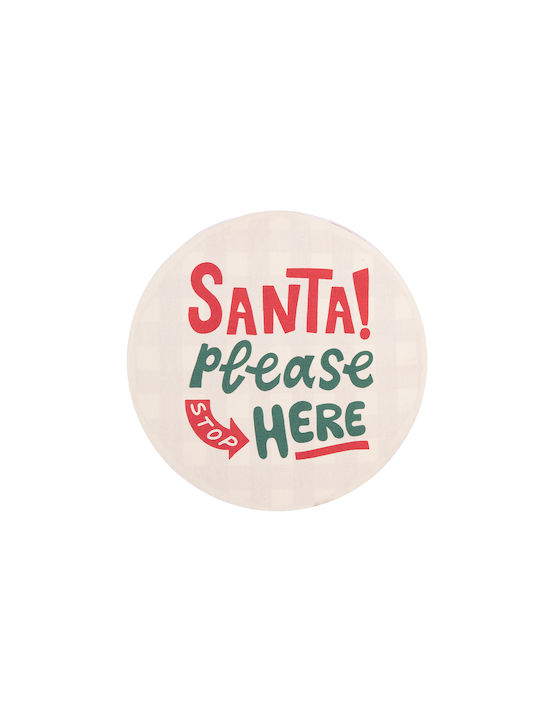 Nef-Nef Homeware Бански килим Кръгла Santa Please 034000 Ecru Ф70бр