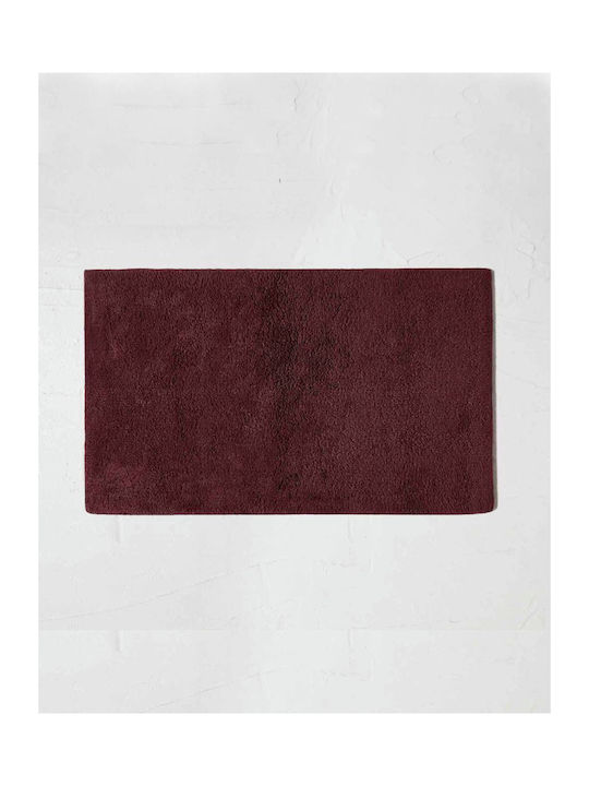 Fieldcrest Bath Mat Cotton Ultra Soft Bordeaux 40x60cm