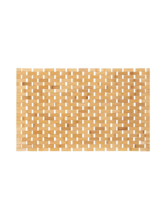 Rutschfestes Badematte Hölzernes Natural Brown 50x80cm