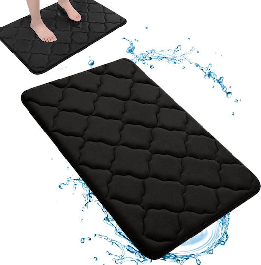 Πατάκι Μπάνιου Memory Foam 27603 Μαύρο 50x40εκ. Πατάκι Μπάνιου Memory Foam 27603 Μαύρο 50x40εκ.