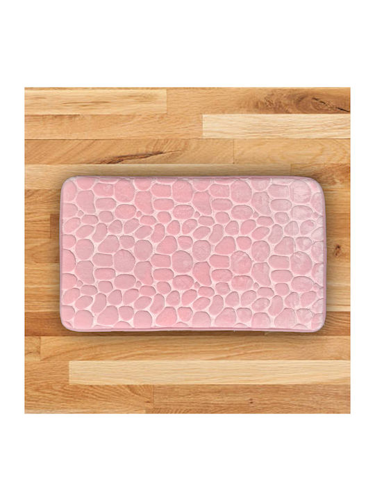 San Lorentzo Bath Mat Memory Foam 1800212 1800212PINK Pink 45x75cm