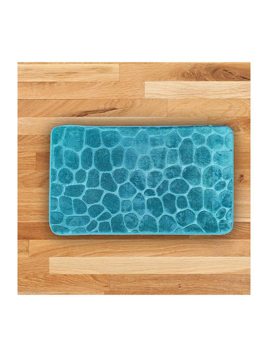 San Lorentzo Πατάκι Μπάνιου Memory Foam 18000483 18000483PETROL Petrol 50x80εκ.