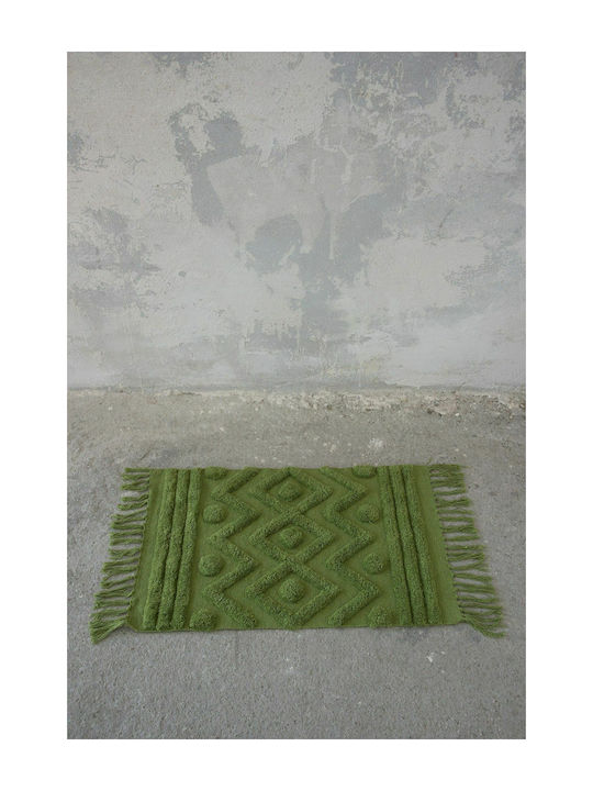 Nima Πατάκι Μπάνιου Βαμβακερό Enzo 25843 Green 70x110εκ.