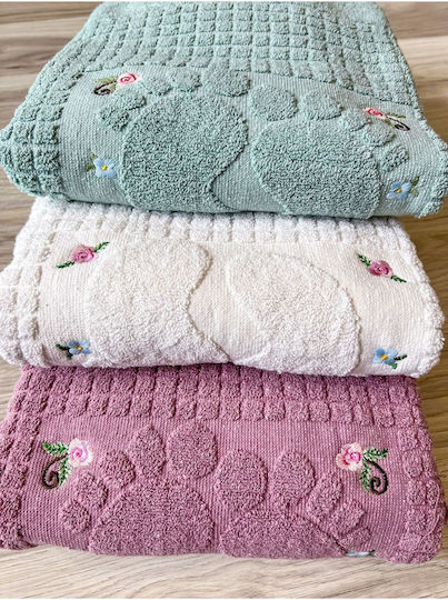 SteweHome Set Covoare De Baie Din Bumbac STE-024704-V51043 Verzi 50x70cm 3 Bucăți