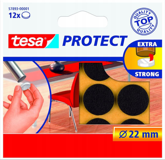 Round Felt Pads Chairs Table Washing Machine Furniture Tesa 22mm 12pcs X 12 Round Felt Pads Chairs Table Washing Machine Furniture Tesa 22mm 12pcs X 12