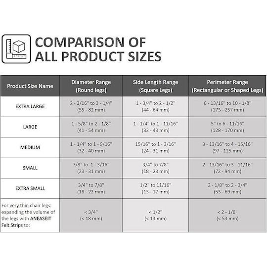 Set 16 Leg Protectors Chairs Table Aneaseit Made Silicone Felt Suitable Any Shape 16-29 Cm Transparent Set 16 Leg Protectors Chairs Table Aneaseit Made Silicone Felt Suitable Any Shape 16-29 Cm Transparent