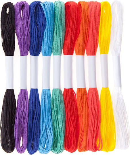 Set Floss Mulina Yarn Threads Mix 8m 10pcs