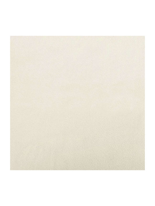 Πολυθρόνα Βελούδινη Κρεμ 63x67x94cm