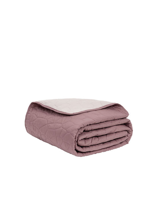 Nima Nala Wild Κουβερλί Μονό Microfiber Dusty Pink / Apple Ροζ, Σάπιο Μήλο 160x240cm
